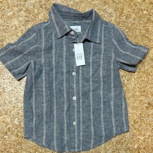 GAP Kids Charcoal Button Down Shirt